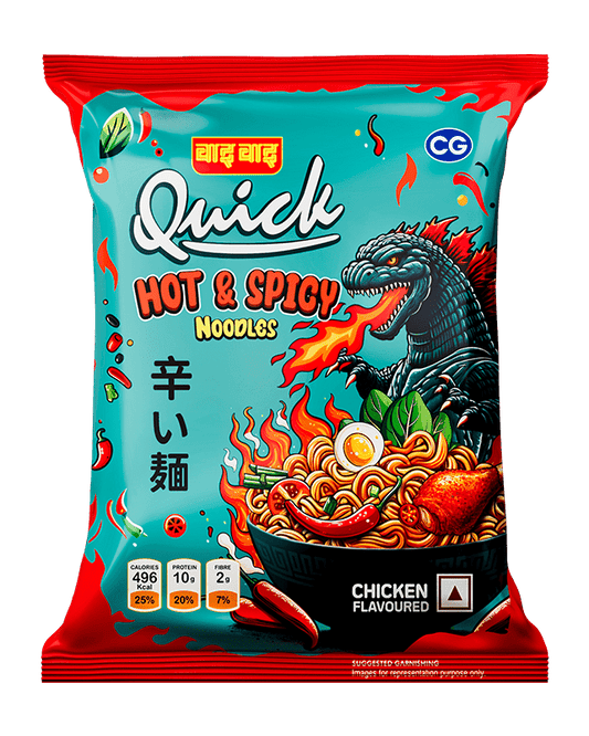 WAI WAI HOT & SPICY NOODLES 100G
