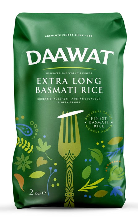BASMATI DAAWAT EXTRA LONG RICE 2KG