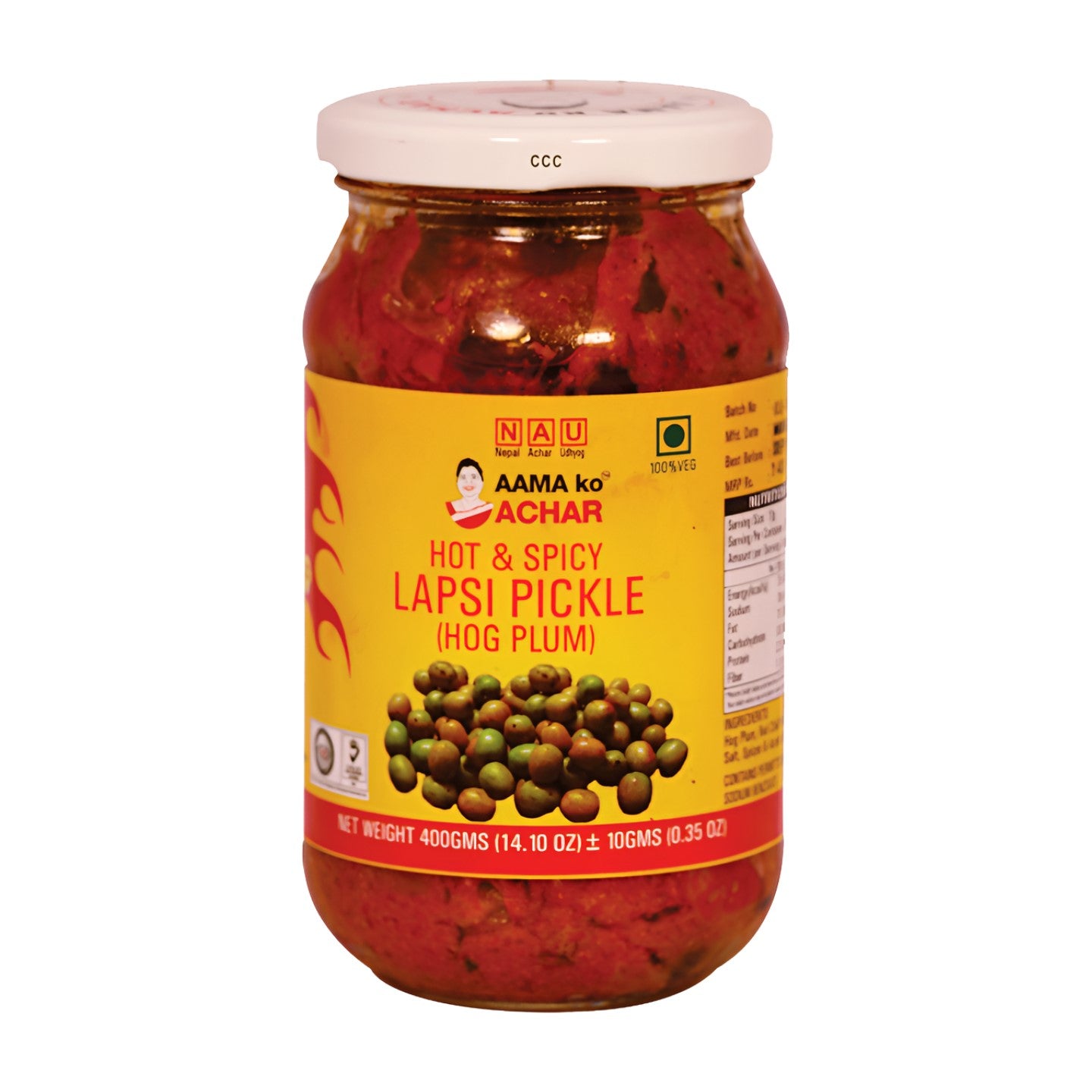 AAMA KO HOT&SPICY LAPSI PICKLE 380GM