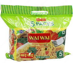 Wai Wai Veg Noodles Family Pack 5x75g