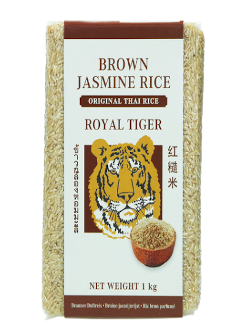 Royal Tiger Brown Jasmine Rice 1kg